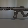T4Mlok submachine gun carbine automatic rifle machine gun assault rifle low face number low model simple model game film and television level 3d model