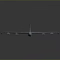 Gray Passenger Airplane With Four Engines Blue Tail And Modern Wing Design
