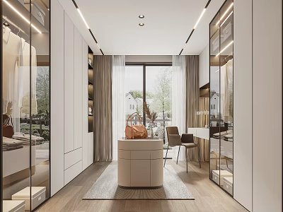 Modern Cloakroom 3d model