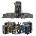 Heavy Duty Industrial Equipment Featuring Metal Structure Platform Stairs And Storage Tank Components