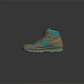 High Top Elliot Shoes Gray Blue Green Sneakers With Green Sole