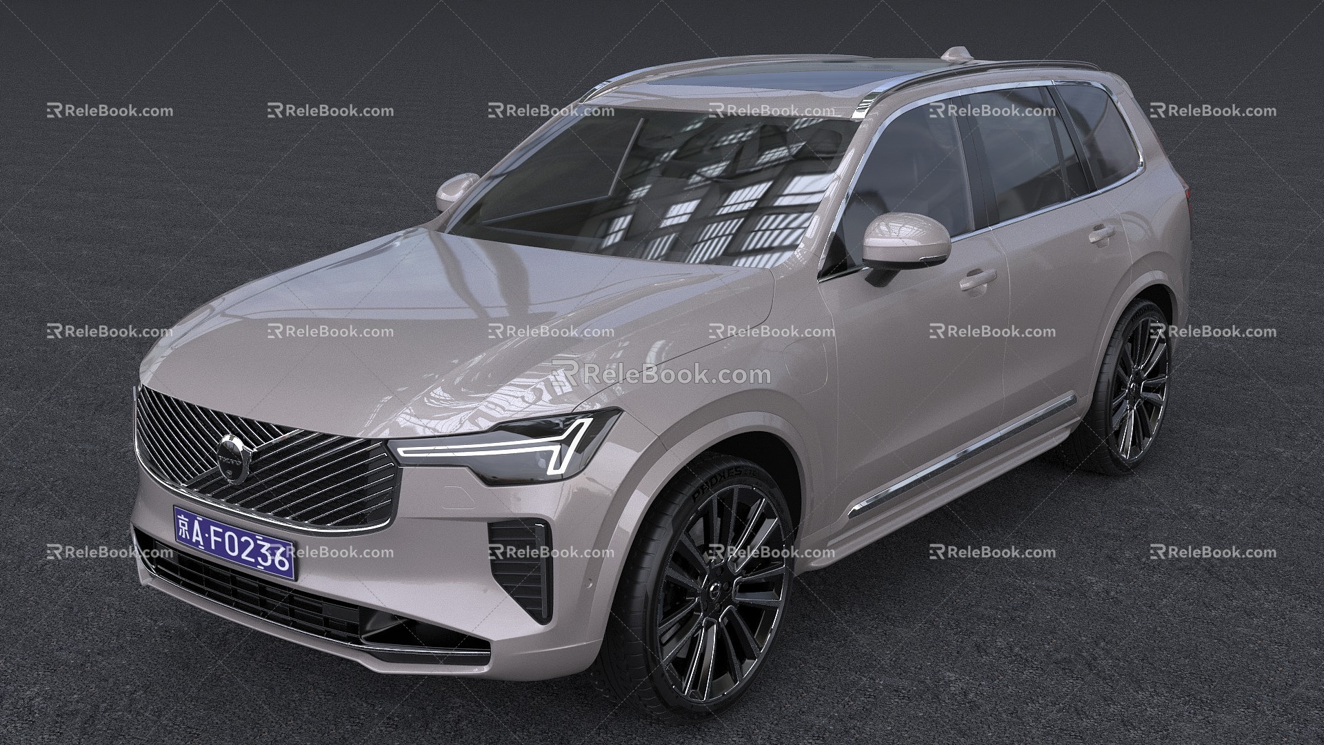 Hyundai Volvo XC90 off-road vehicle luxury car 3d model