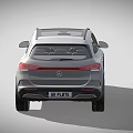 White Mercedes SUV With Black Roof Brown Wheels And Modern Design
