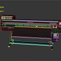 Digital Printing Machine Printer Transfer Machine Printing Machine Industrial Equipment Industrial Machine Realistic 3d model