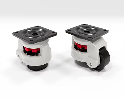 Caster anchor adjustment caster mechanical parts hardware 3d model