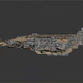 Modern 3D Terrain Model Featuring Rocks Wooden Bridges And Sandy Ground