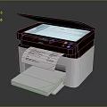 Multifunction Electronic Printer With Scanner Control Panel And Paper Tray For Document Output