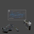 Firearms Accessories 3d model