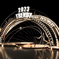 2023 Trendy Project Arched Photo Spot With Illuminated Design And Platform