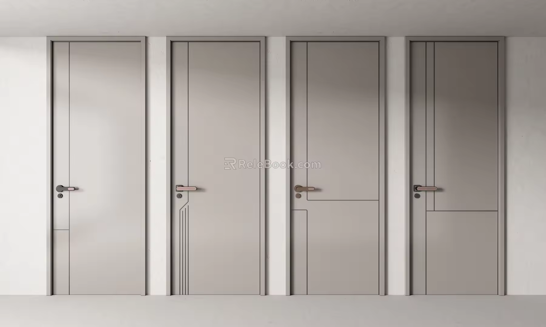 Minimal single door 3d model