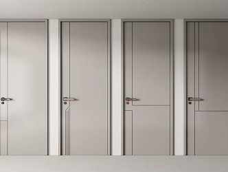 Minimal single door 3d model