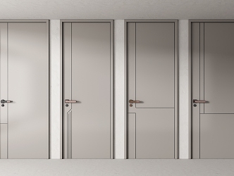 Minimal single door 3d model