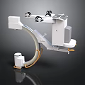 Medical Imaging C Arm Equipment With Arc Structure Mobile Wheels And Control Panel