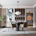 Modern Chess Room 3d model