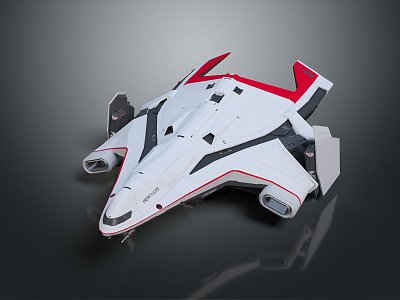 Modern fighter sci-fighter sci-fighter space fighter 3d model