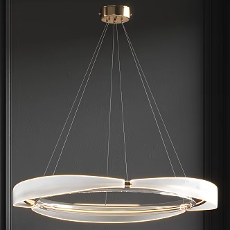 Light Luxury Chandelier 3d model