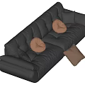 Middle-style multiplayer sofa 3d model