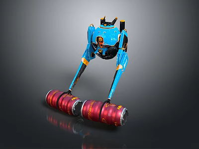 Robot Assistant Small Robot Butler Robot Butler Figure Game Figure 3d model
