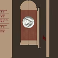 Elegant Hotel Corridor With Warm Lighting Directional Signs And Circular Wall Decor