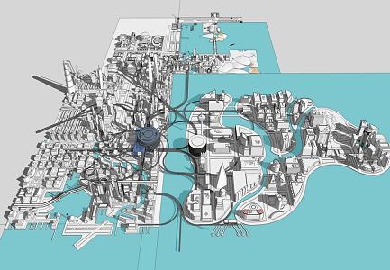 urban planning 3d model