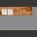 Rustic Kitchen Setup Featuring Wooden Countertop Sink Lower Shelves And Upper Shelf