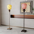 Floor lamp combination 3d model
