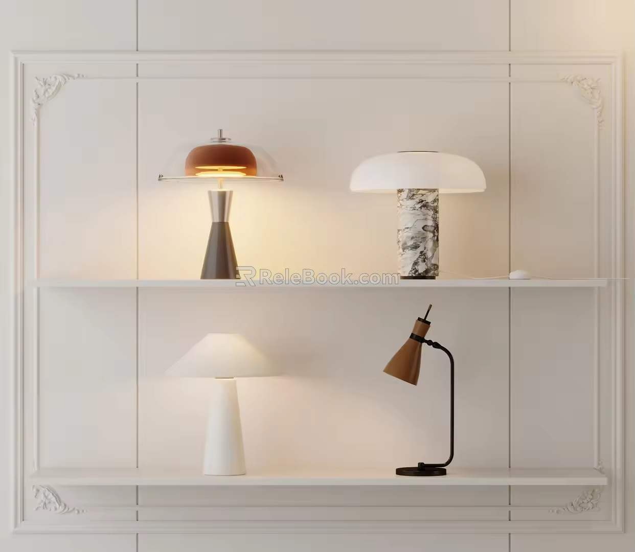Modern table lamp 3d model