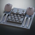 Elegant Luxury Jewelry Display With Necklaces Rings Bracelets On Velvet Tray And Mannequins