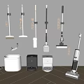 Intelligent washing machine vacuum cleaner sweeping robot lazy mop sponge magic mop 3d model