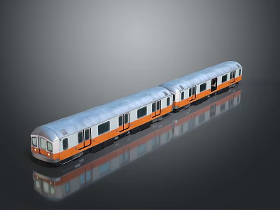 modern train vintage train steam train carriage locomotive head 3d model