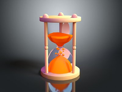 Hourglass Wooden Hourglass Game Item 3d model