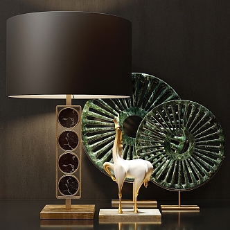 Metal Table Lamp Ornaments 3d model