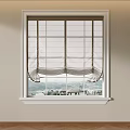 Roman Blinds with Pleated Design for Window Enhancing Natural Light and View