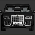 Luxury Black Car With Classic Design And Shiny Reflective Exterior Finish