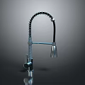 Modern Stainless Steel Kitchen Faucet With Flexible Hose And Rotatable Spout