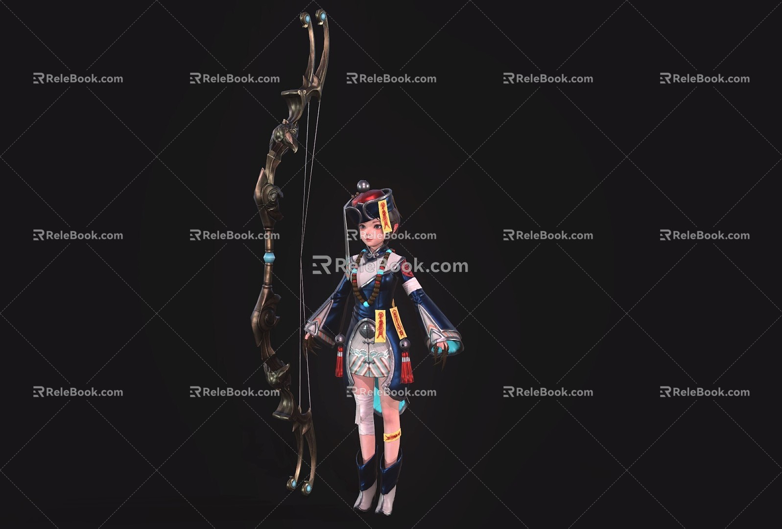 Cute Little Girl Lori Game Character Anime Character 3d model