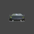 Black Sleek Sports Car With Aerodynamic Design And Rear Spoiler