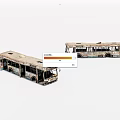 Broken bus 3d model