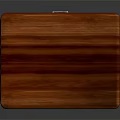 Wooden Side Table with Two Tier Design Smooth Mahogany Colored Tabletop and Decorative Cylindrical Legs
