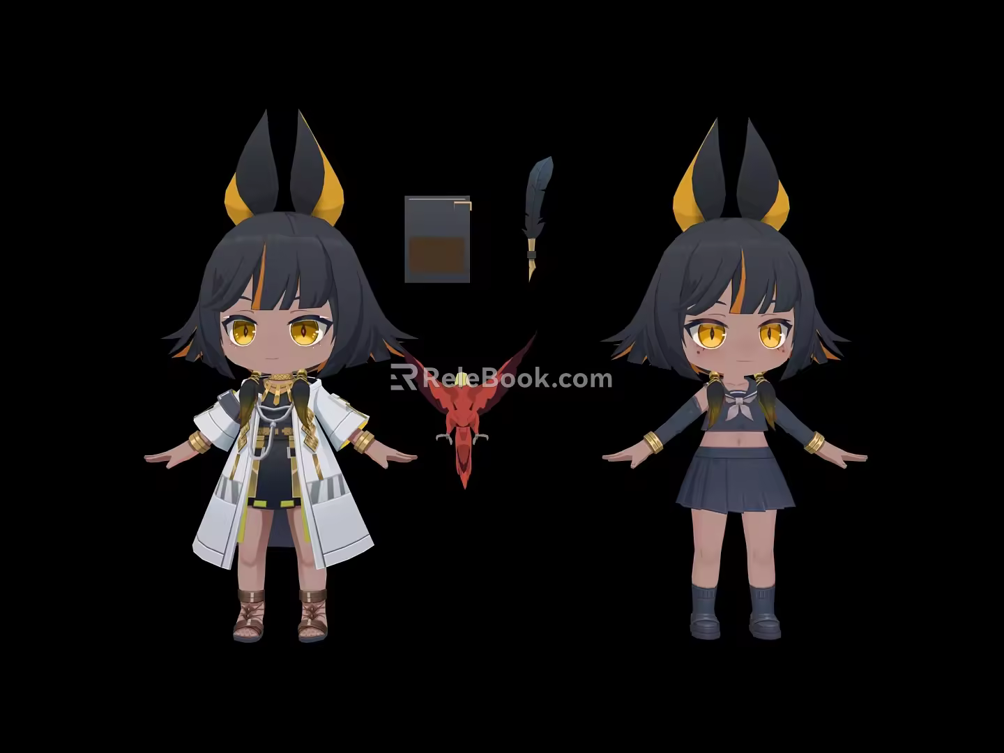 Modern Game Characters Anime Characters Game Characters 3d model