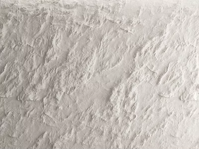 White Architectural Component With Rough Textured Surface And Decorative Finish 3d model