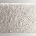 White Architectural Component With Rough Textured Surface And Decorative Finish