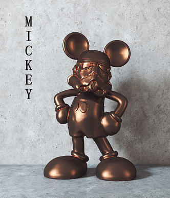 Modern Ornaments Trendy Star Wars Mickey Decorative Ornaments 3d model