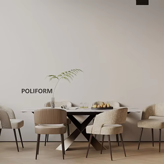 Modern table combination 3d model