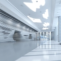 Modern Hall Atmospheric Business 3d model