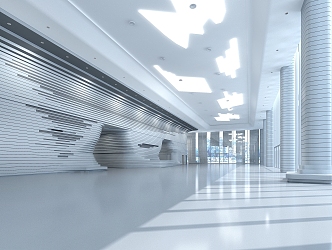 Modern Hall Atmospheric Business 3d model