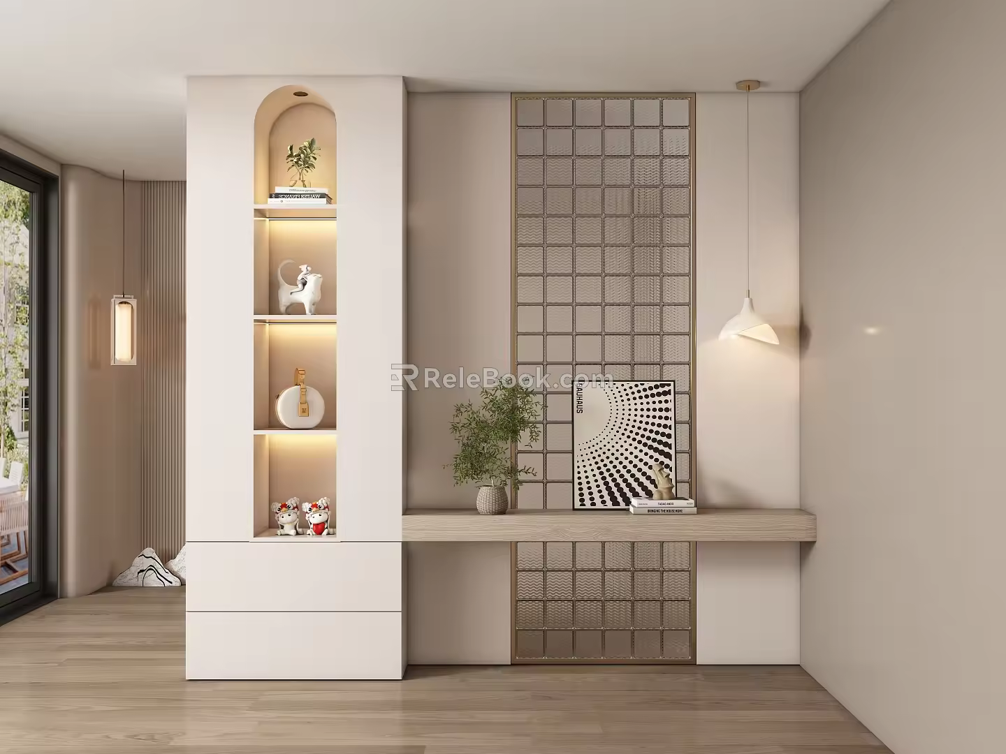 Entrance aisle partition 3d model