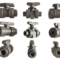 Different Types Of Pipe Ball Valves With Various Designs For Plumbing Fittings