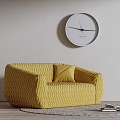 Ligne Roset double sofa clock 3d model