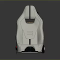 Modern White Racing Style Furniture Seat With Sleek Black Accents And Sporty Design Features